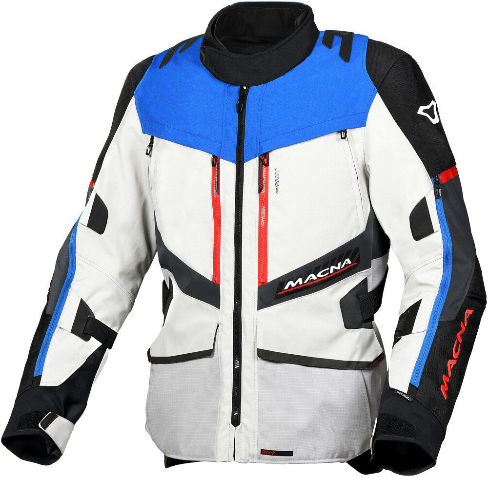 Macna Domane hombre Waterproof Jacket Adventure Light Gray Blue Black – 1 – Maximomoto PT
