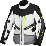 Macna Domane hombre Chaqueta textil gris claro gris amarillo flúor