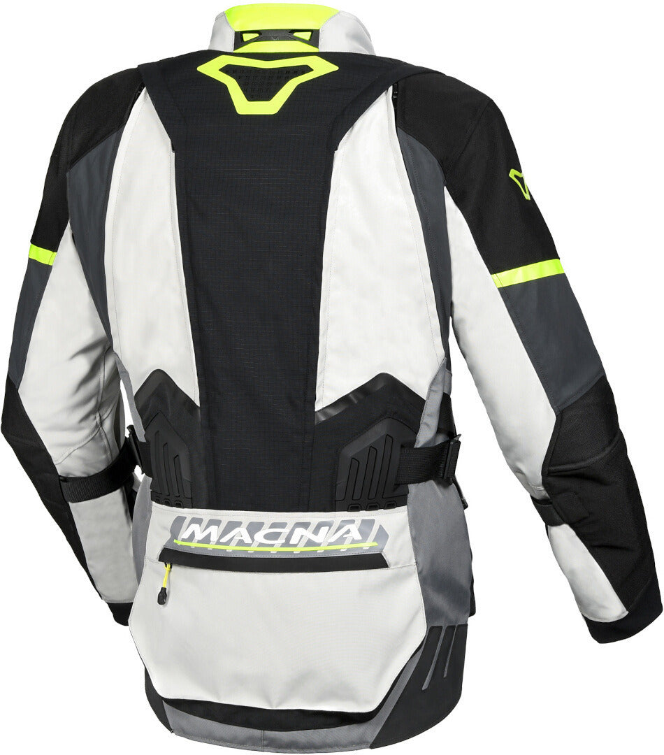 Macna Domane hombre light gray textile jacket yellow yellow fluor – 2 – Maximomoto PT