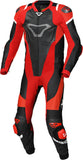 MACNA TRONNIQ 1 PIEZA MOTO PERFORADO TRAJE DE CUERO NEGRO ROJO BLANCO - 48 / NEGRO ROJO BLANCO - Mono
