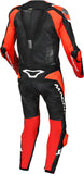 MACNA TRONNIQ 1 PIEZA MOTO PERFORADO TRAJE DE CUERO NEGRO ROJO BLANCO - 48 / NEGRO ROJO BLANCO - Mono