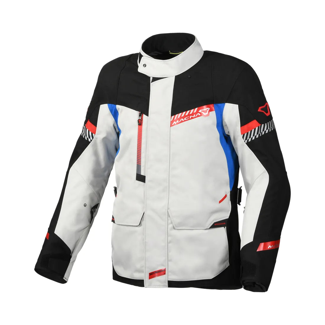 Macna Aspire hombre Chaqueta textil equitación gris claro Preto azul – 1 – Maximomoto PT