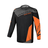 MACNA Backyard-1 Men's Motorcycle Shirt Black Gris Naranja – Maximomoto PT