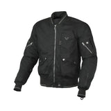 MACNA BASTIC Hombre Impermeable Bomber Chaqueta Negro plano