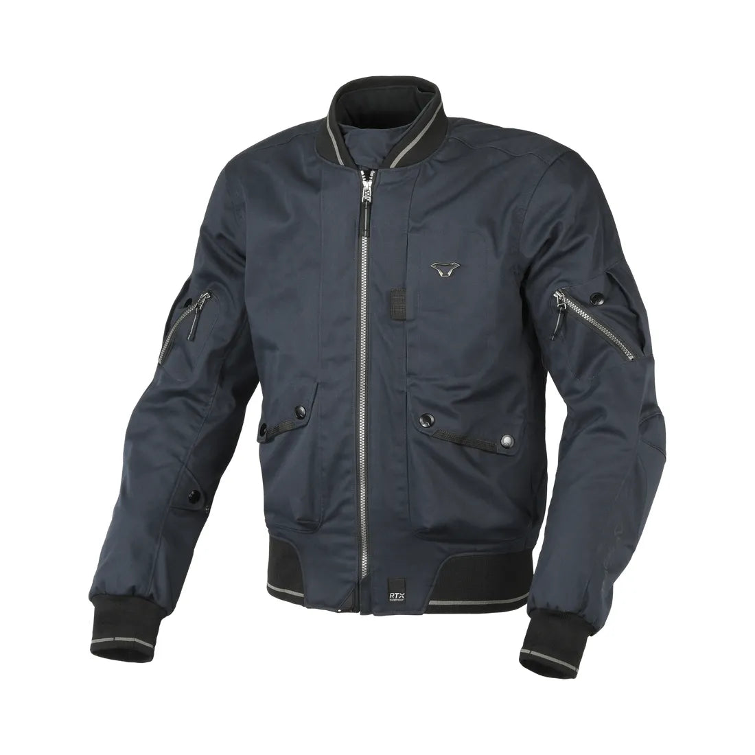 MACNA BASTIC Men's Waterproof Bomber Jacket Dark Blue – 1 – Maximomoto PT