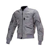 MACNA BASTIC Hombre Impermeable Bomber Chaqueta Gris