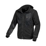 MACNA BREEZE Sudadera Capucha Moto Cremallera Hombre Negro