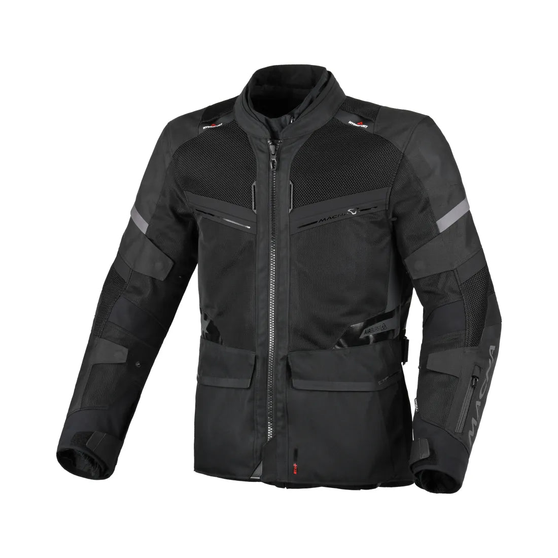 Macna Captane men adventure textile jacket Black – 1 – Maximomoto PT