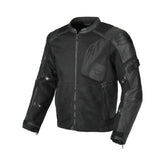 MACNA Olsan hombre textil cuero Chaqueta Negro – Maximomoto PT