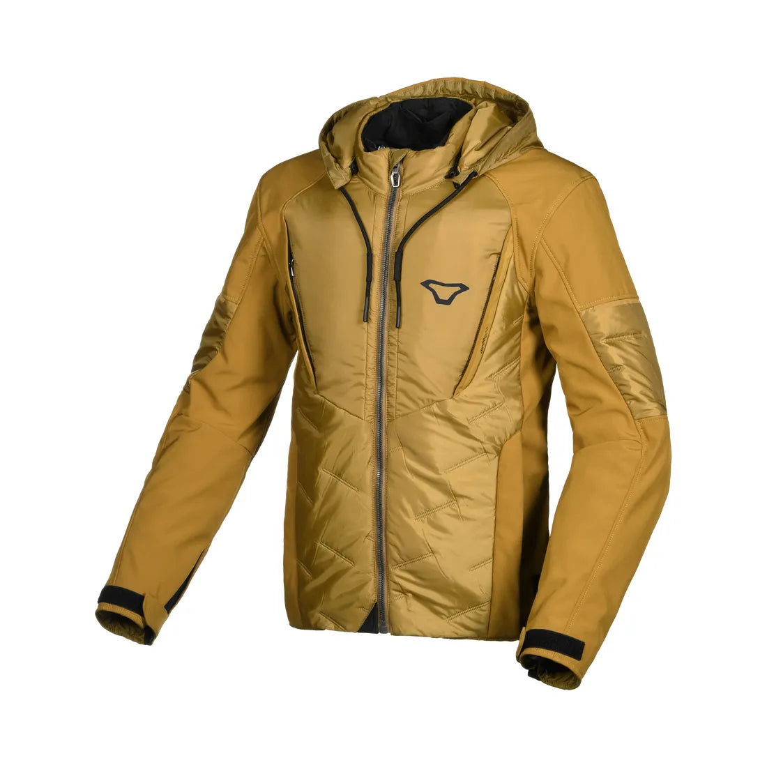 MACNA Cocoon hombre Chaqueta textil impermeable moto Amarillo ocre – 1 – Maximomoto PT