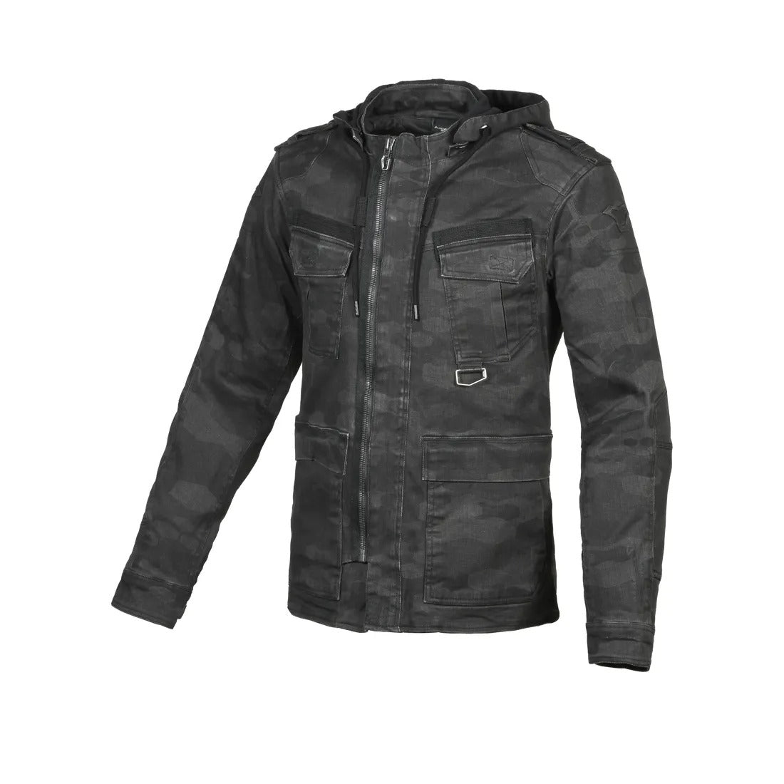 MACNA COMBAT SUDADERA CAPUCHA MOTO CREMALLERA HOMBRES GRIS – 1 – Maximomoto PT