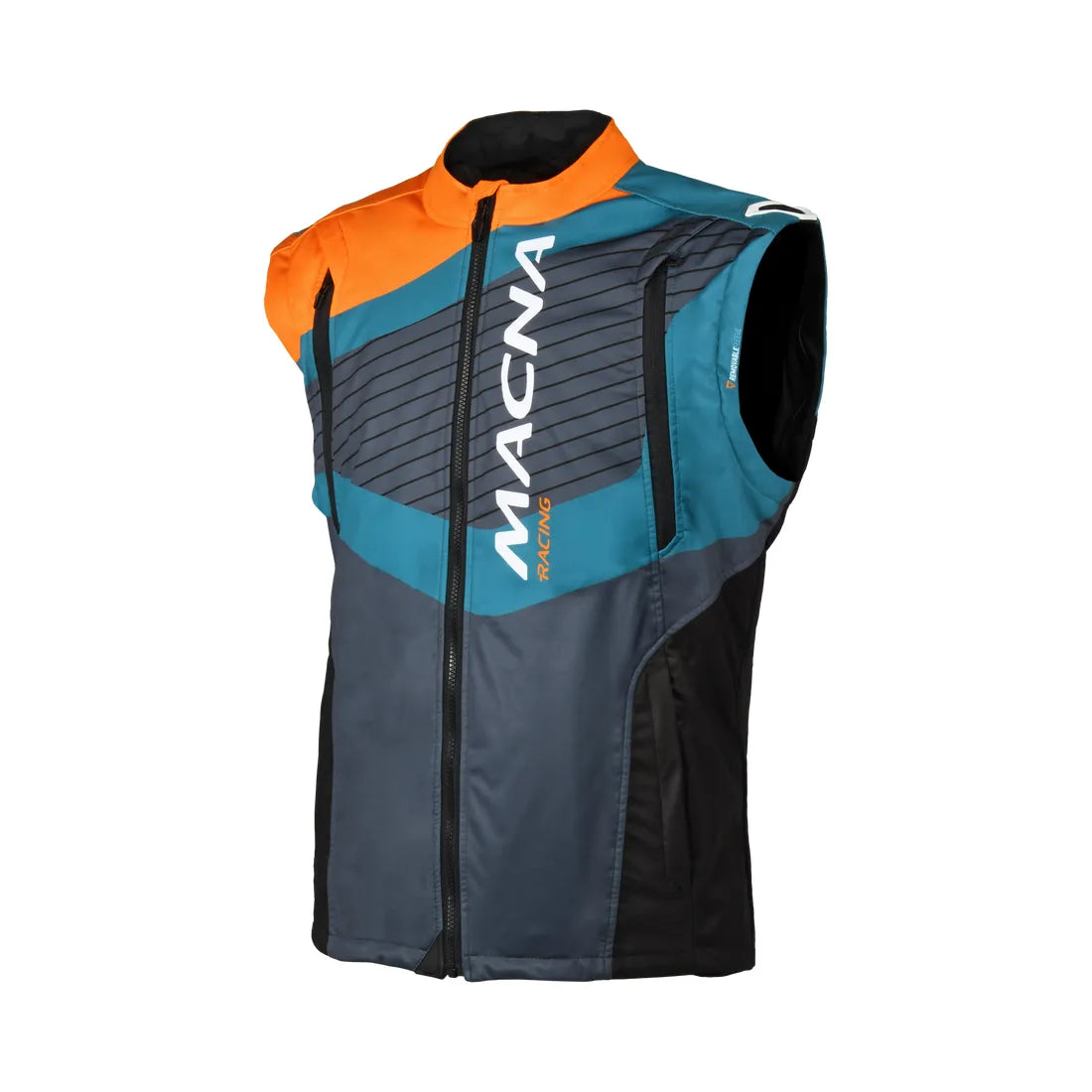 MACNA CREST Hombre Moto Softshell Chaqueta Orange Gray Blue – 3 – Maximomoto PT