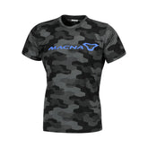 MACNA Dazzle Logo 2.0 Hombre T-Shirt Black Gray Blue – Maximomoto PT