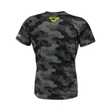 MACNA Dazzle Rideaholic Hombre Camiseta Negra Amarilla
