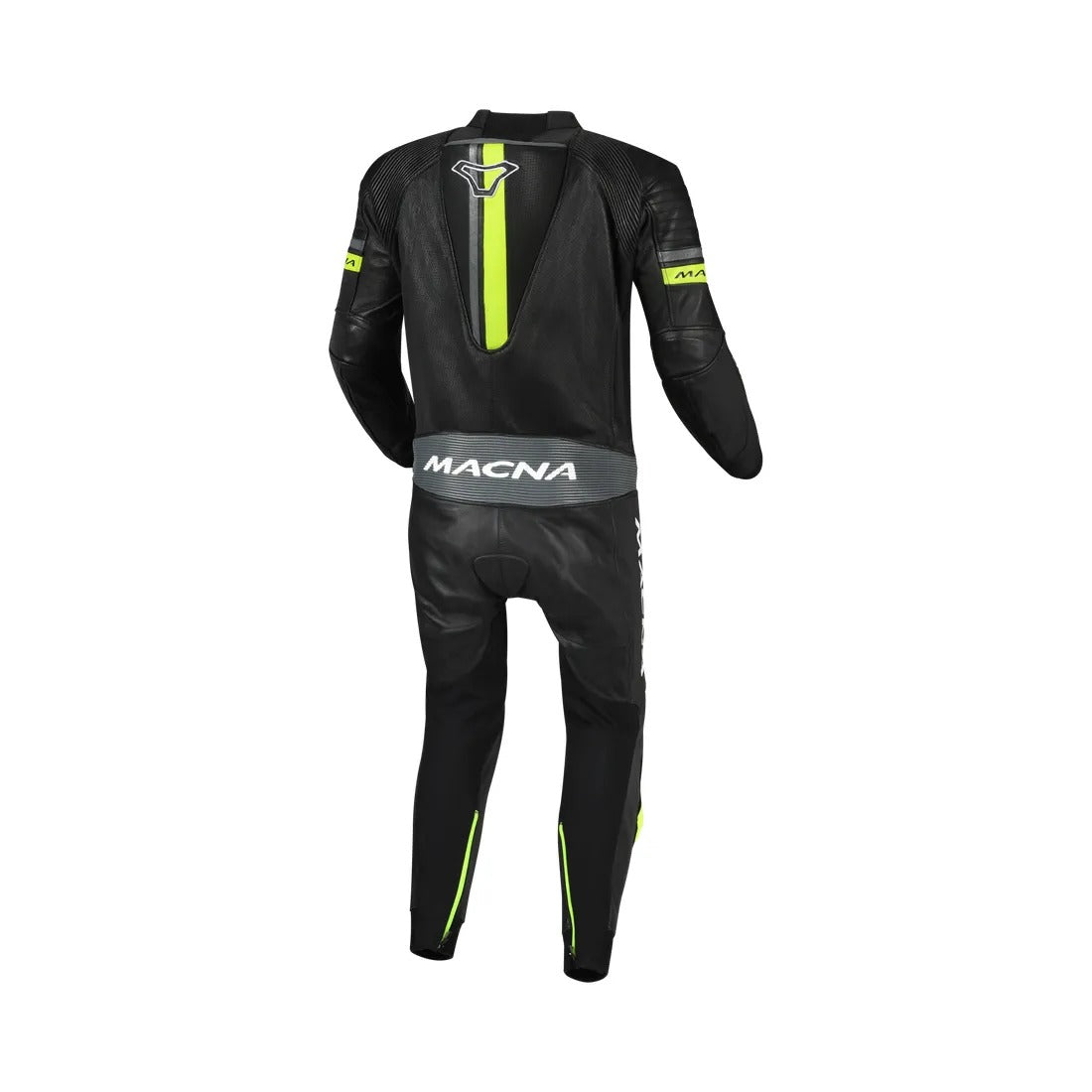 MACNA DIABRO 1 PC Moto Homem Perforado Couro Fatos Preto Amarelo Fluo – 2 – Maximomoto PT