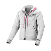 MACNA DISTRICT Mujer Textil Moto Capucha Chaqueta Light Gray – Maximomoto PT