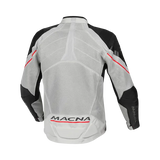 MACNA FOXTER Verano Textil Moto Chaqueta Gris Claro Negro