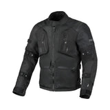Macna Higera hombre Chaqueta textil impermeable motocicleta Negro