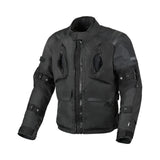 Macna Higera hombre Chaqueta textil impermeable motocicleta Negro