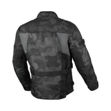 Chaqueta textil moto Macna Higera hombre 2 capas Negro Gris Camuflaje