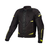 Macna Hurracage hombre Chaqueta textil Aventura Negro amarelo Neón – Maximomoto PT