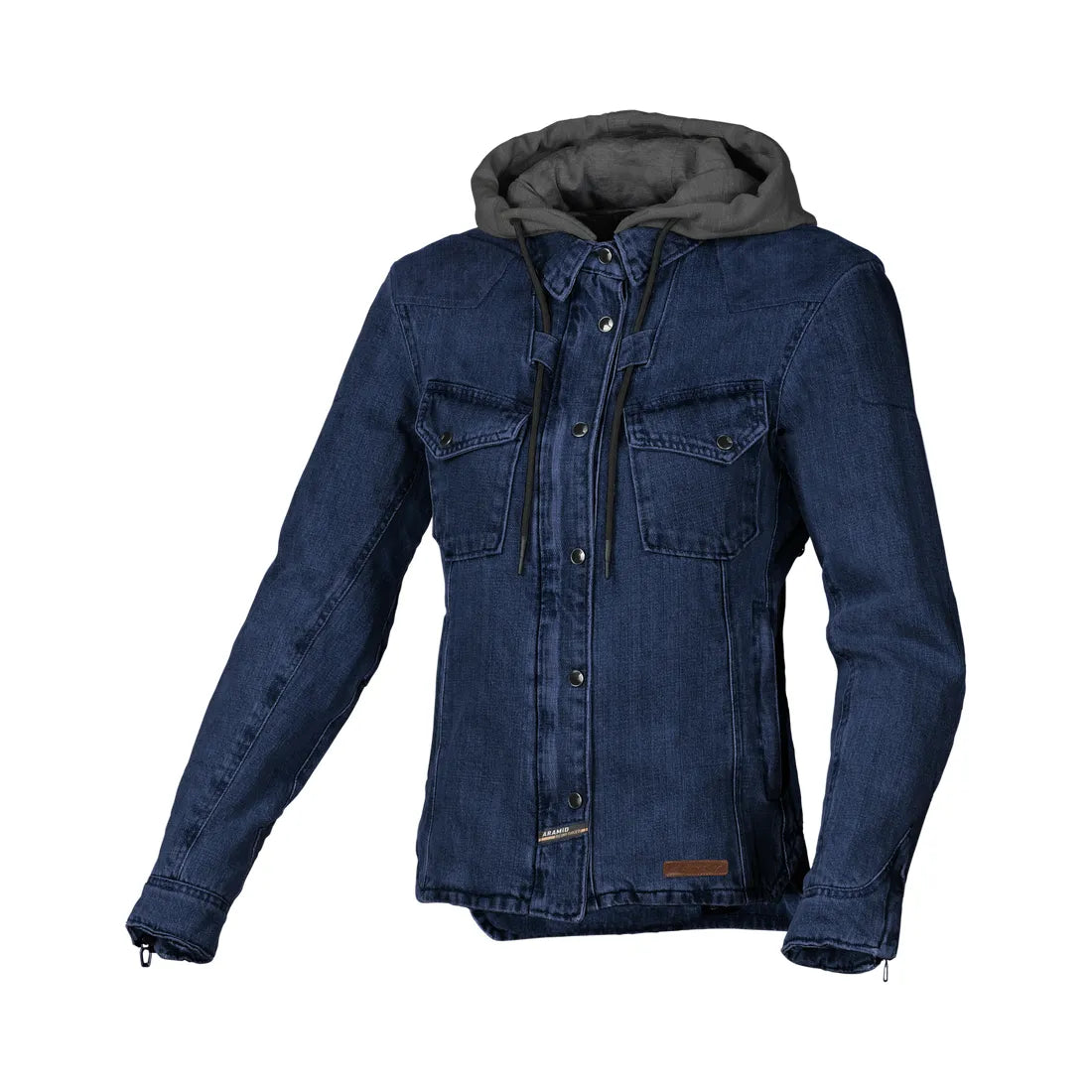 MACNA INLAND Mujer Textil Moto Chaqueta Azul Marrón – 1 – Maximomoto PT