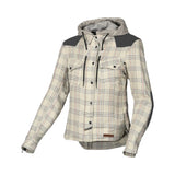 MACNA INLAND Mujer Textil Moto Chaqueta Beige Marrón Rosa