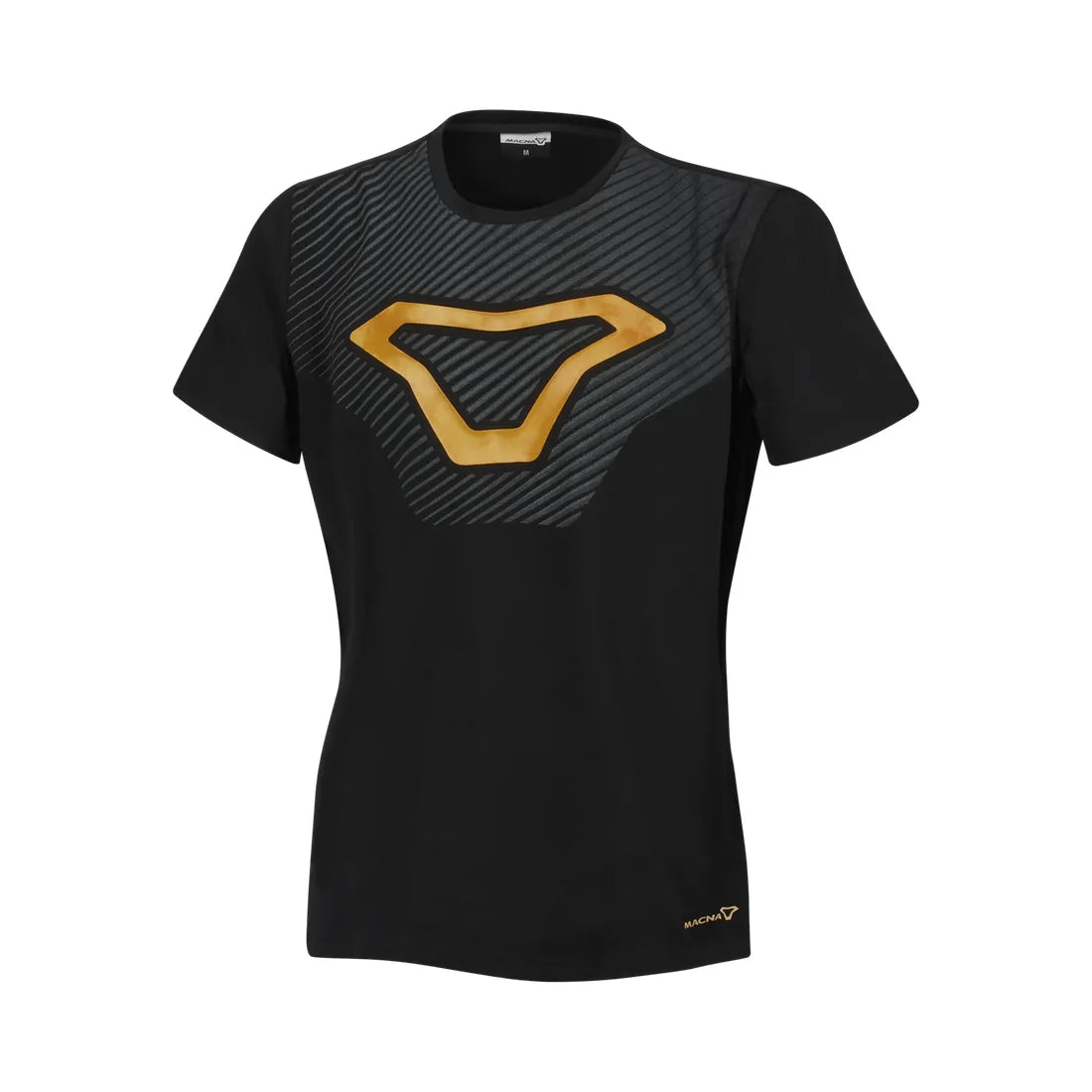 MACNA Logo Mujer Camisa Negra Amarilla – 1 – Maximomoto PT