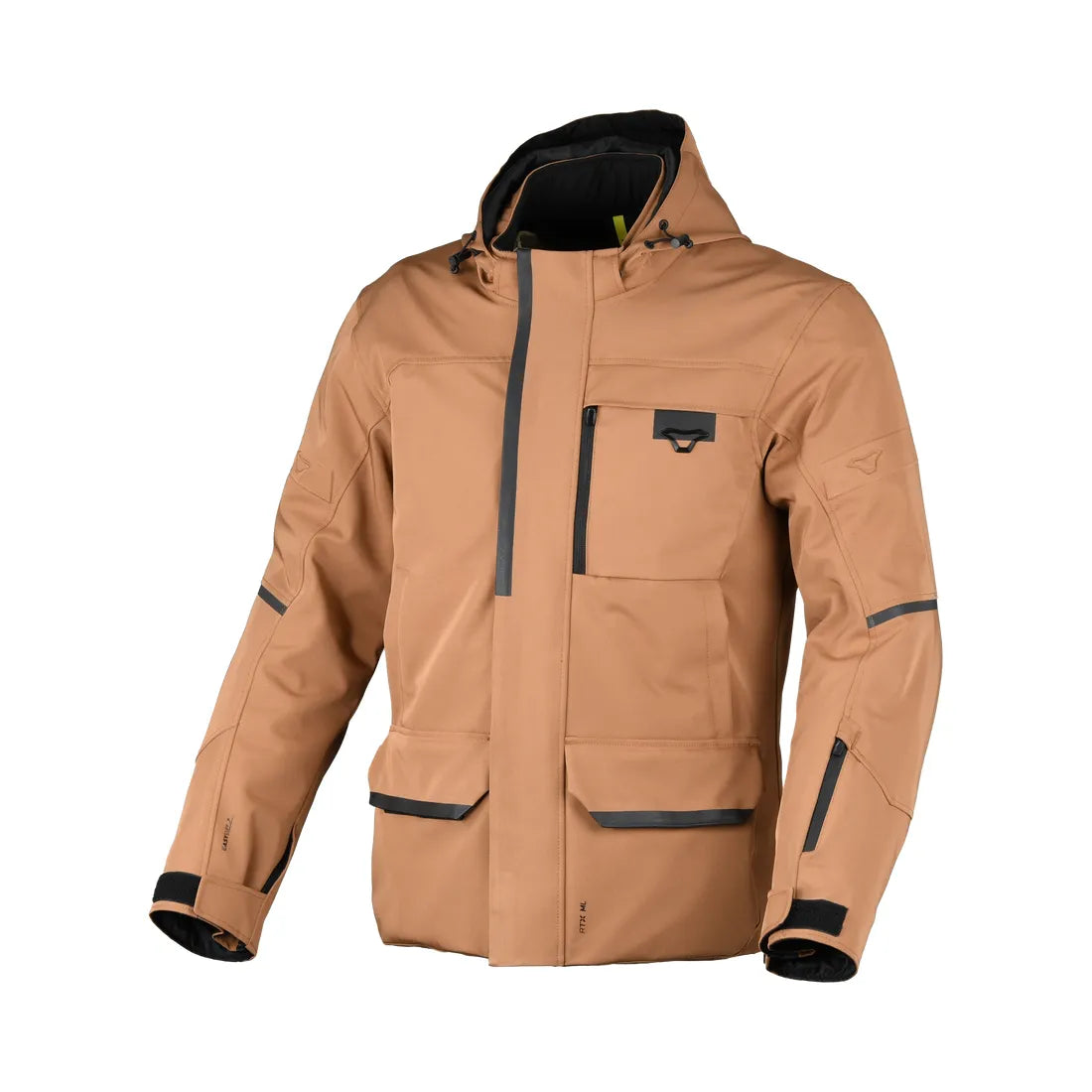 Chaqueta impermeable turismo Macna Mondo 2.0 hombre marrón – 1 – Maximomoto PT