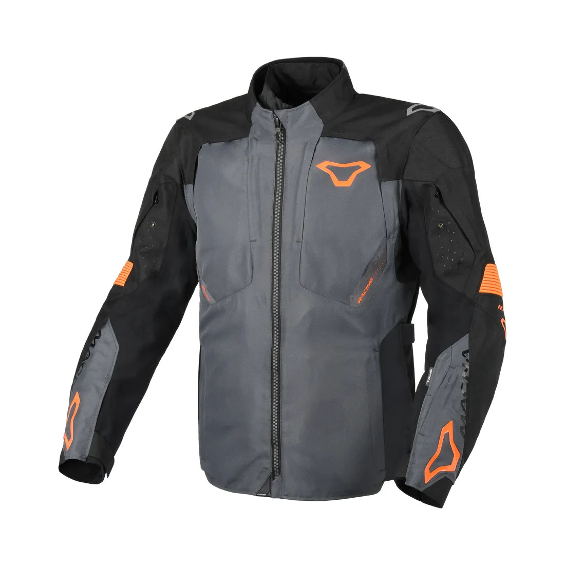 Macna Notch Hombre Chaqueta Textil Aventura Negro Naranja – 1 – Maximomoto PT