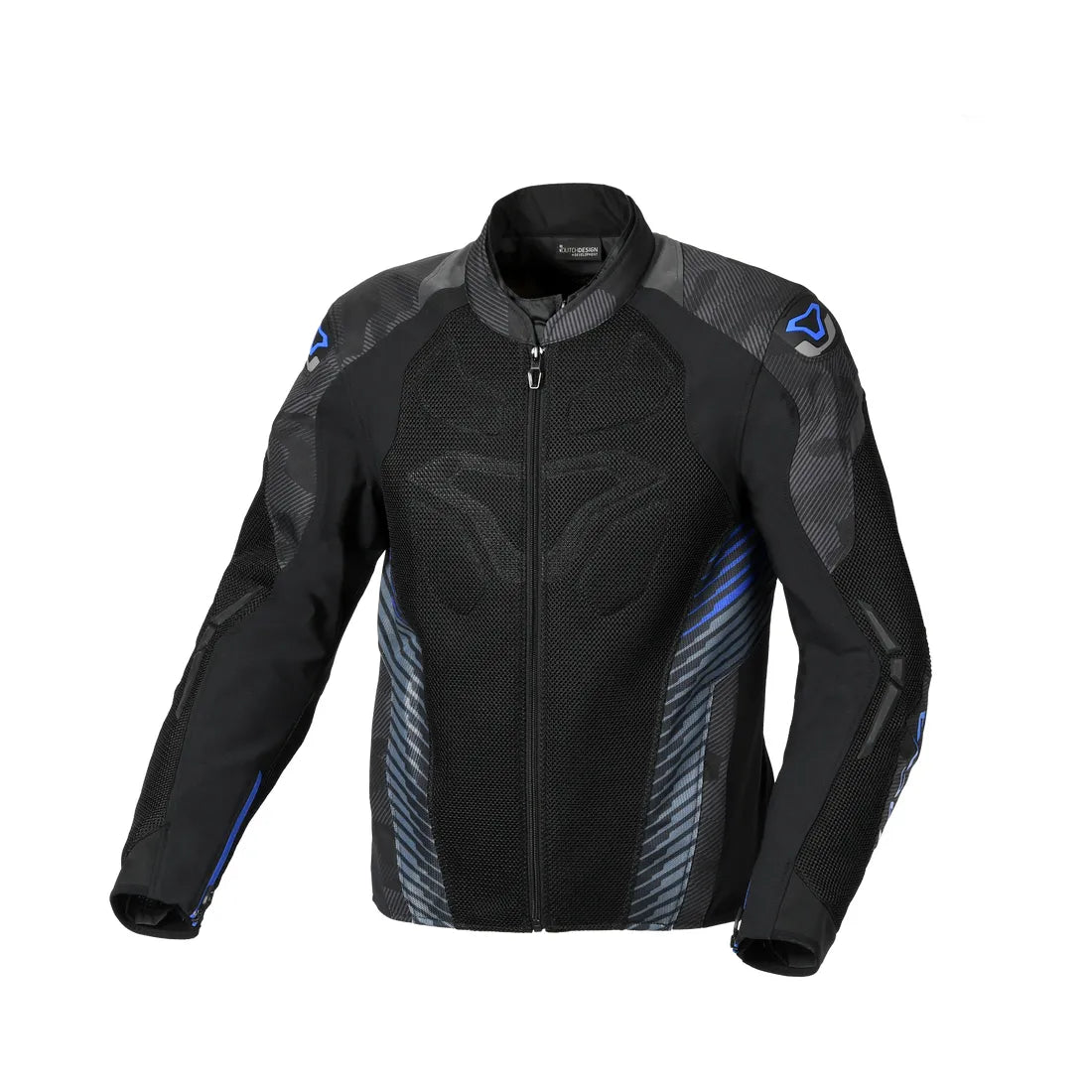Macna Novic hombre Chaqueta textil impermeable carreras Negro Azul Naranja – 1 – Maximomoto PT
