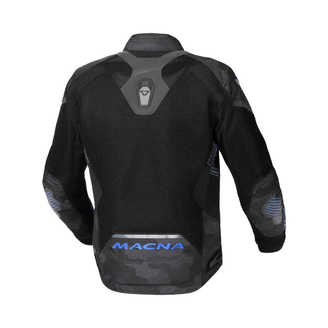 Macna Novic men's textile motorcycle jacket Black Gray Camuflage Blue – 2 – Maximomoto PT