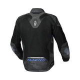 Macna Novic hombre Chaqueta textil impermeable carreras Negro Azul Naranja