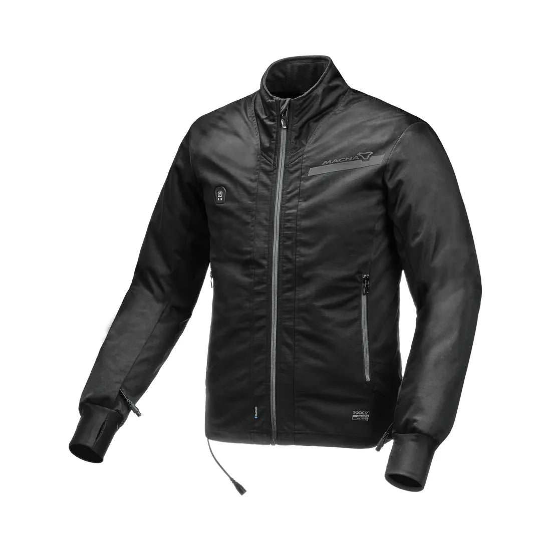 Macna Center men's heatable textile jacket Black – 1 – Maximomoto PT