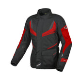 Macna Rancher women's textile motorcycle jacket Black Red – Maximomoto PT