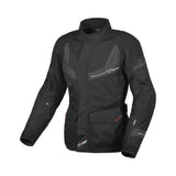 Macna Rancher mujer Chaqueta textil impermeable moto Negro Gris