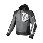 Macna Risant hombre Chaqueta textil cuero carreras Gris Preto – Maximomoto PT