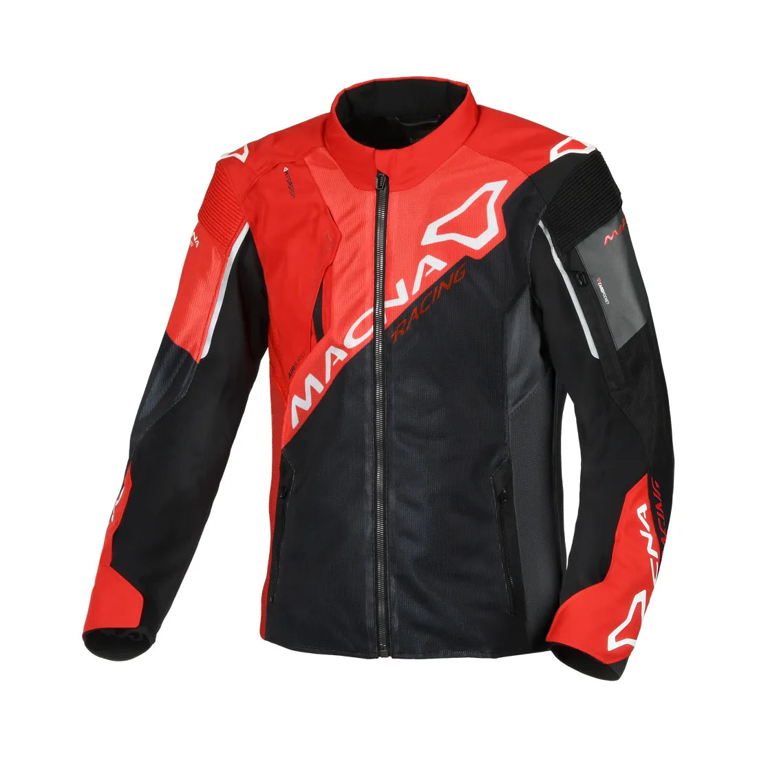 Macna Sigil hombre Chaqueta textil motociclismo Negro Rojo Gris – 1 – Maximomoto PT