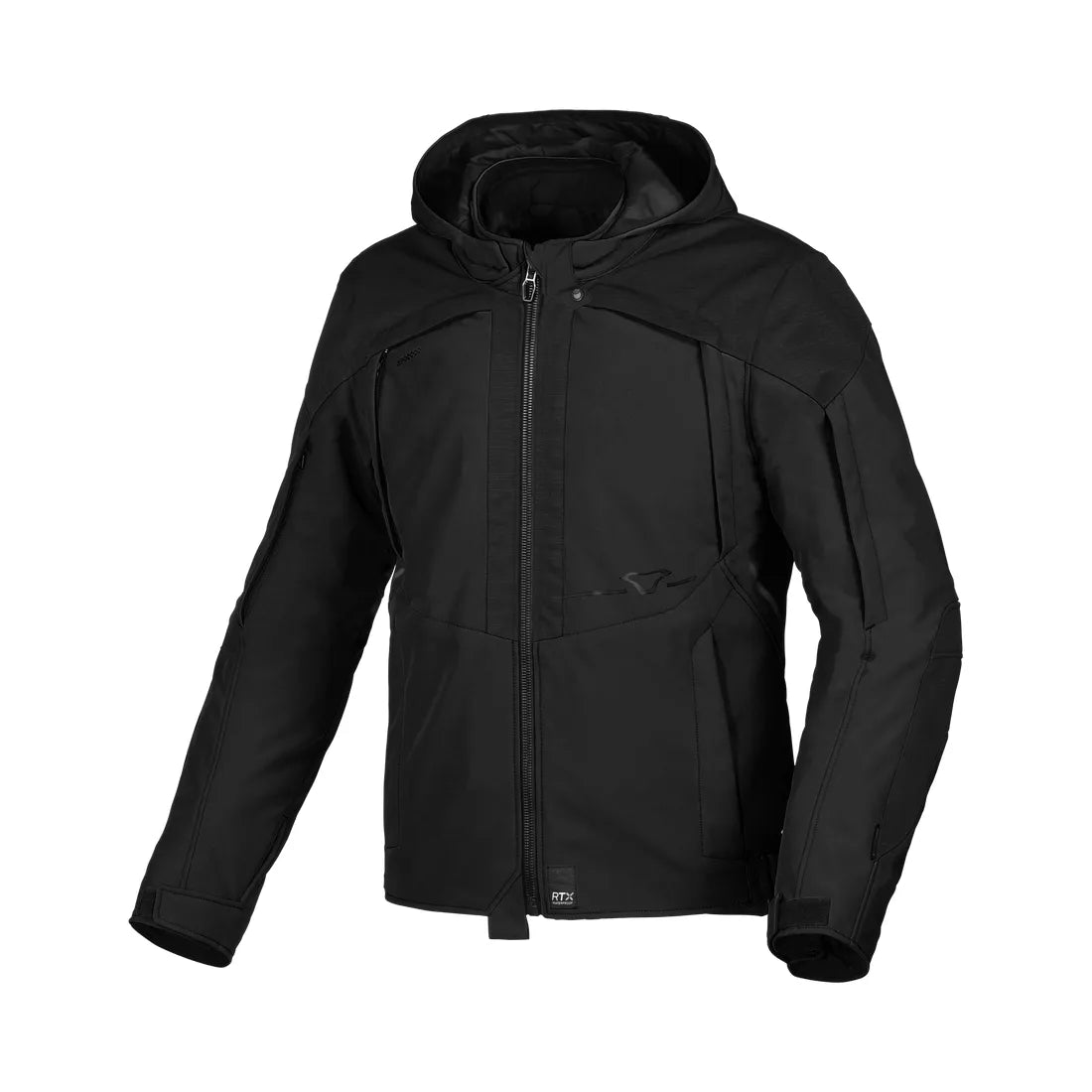 Chaqueta textil impermeable Moto Macna Territor hombre Negro – 1 – Maximomoto PT