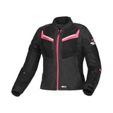 Macna Tondo mujer Chaqueta impermeable turismo Negro Rosa