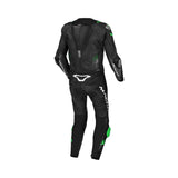 MACNA TRONNIQ 1 PIEZA MOTO PERFORADO TRAJE DE CUERO NEGRO VERDE - 48 / NEGRO NARANJA BLANCO - Mono