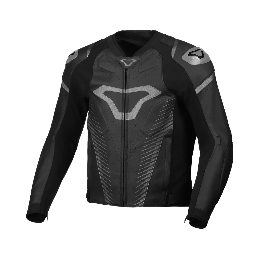 Macna Tronniq Chaqueta cuero deportiva negra – 1 – Maximomoto PT
