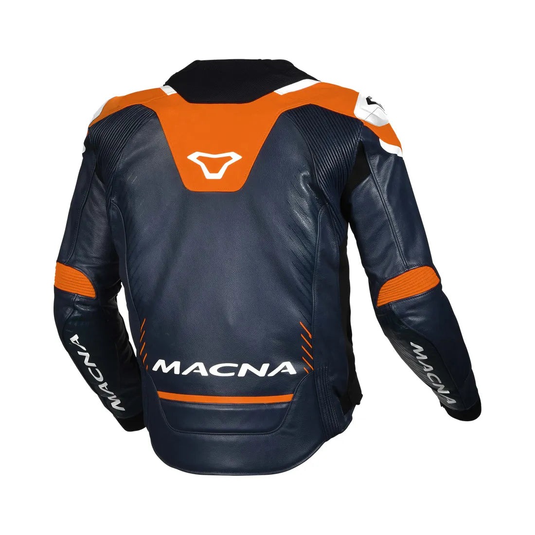 Macna Tronniq Chaqueta Cuero Azul naranja blanco – 2 – Maximomoto PT