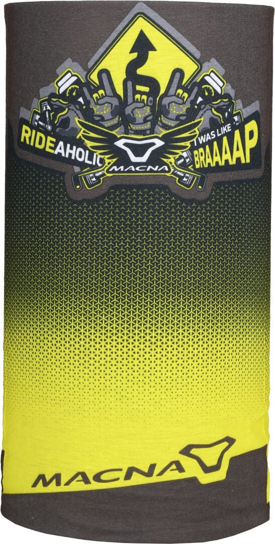 MACNA SUMMER TUBE LOGO CALENTADOR DE CUELLO UNISEXO GRIS AMARILLO FLUO NEGRO – 2 – Maximomoto PT