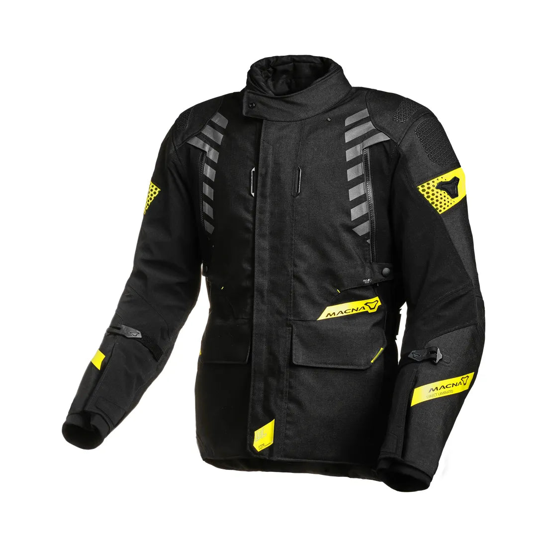 Macna Ultimax Chaqueta aventura turismo moto Preto amarillo flúor – 1 – Maximomoto PT