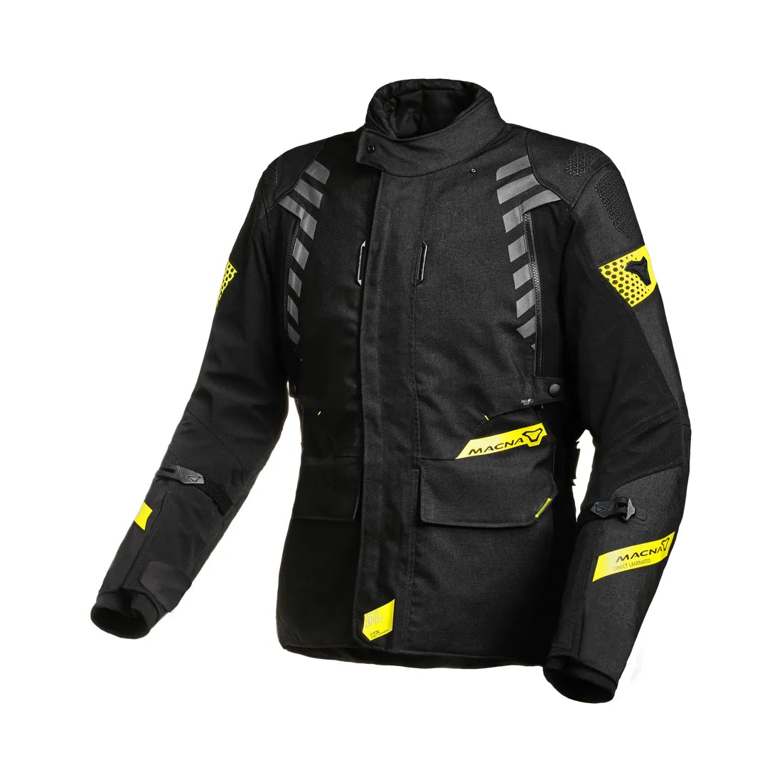Macna Ultimax MUJER Chaqueta moto negra amarilla – 1 – Maximomoto PT