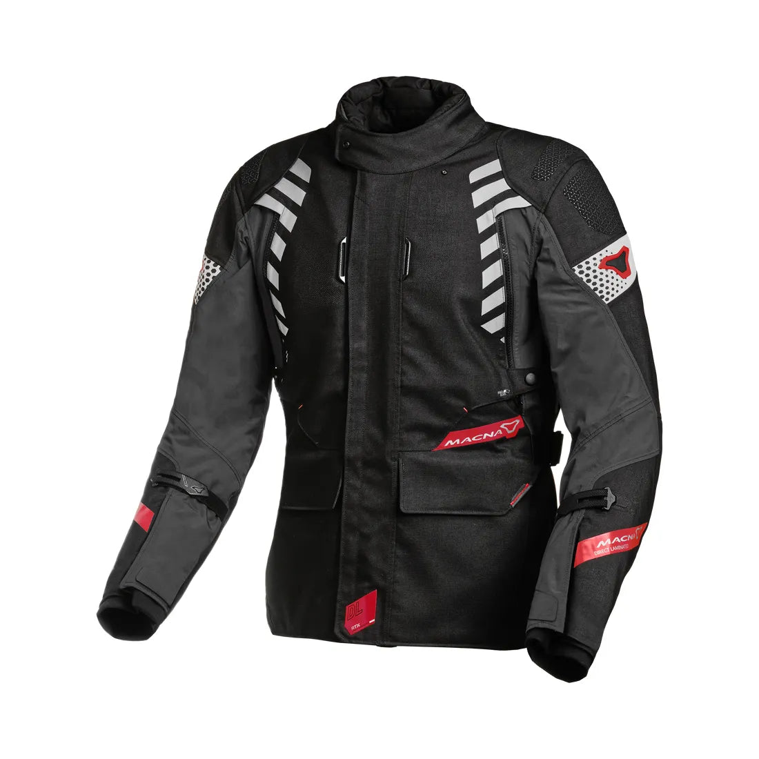 Macna Ultimax Mujer motociclista Chaqueta Negro gris oscuro Vermelho – 1 – Maximomoto PT