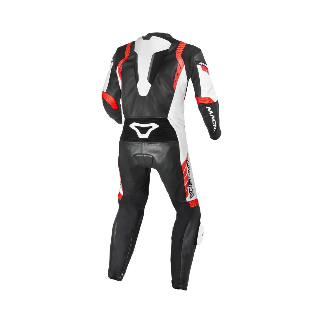 MACNA VARSHALL 1 PC Moto Homem Perforado Couro Fatos Preto Branco Vermelho – 2 – Maximomoto PT