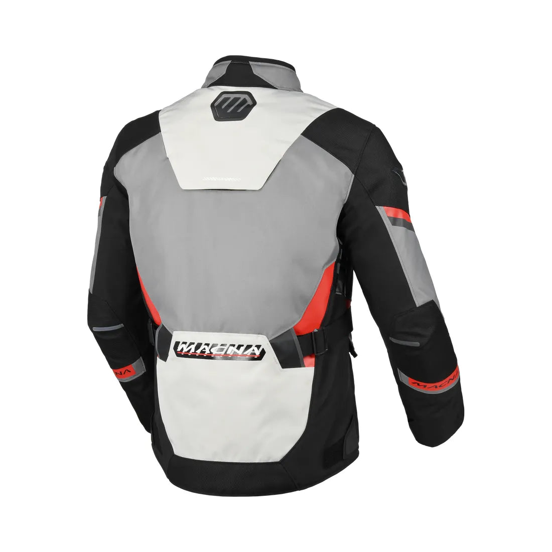 Macna Zastro hombre Chaqueta textil impermeable motocicleta Gris Negro Rojo