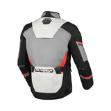 Macna Zastro hombre Chaqueta textil impermeable motocicleta Gris Negro Rojo